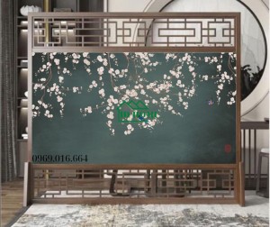 Vách bình phong gỗ đào...