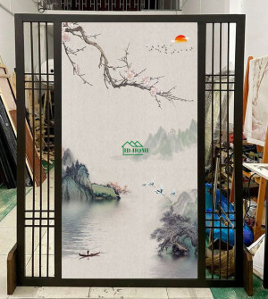 Vách ngăn trang trí phong cảnh