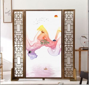 Vách ngăn gỗ huyền ảo