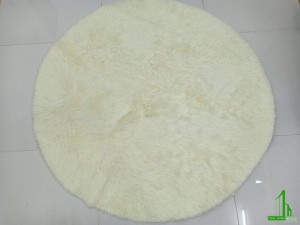 Thảm lông dài hình tròn