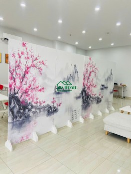 Bình phong gỗ MDF, tranh canvas: Sự kết hợp hoàn hảo cho không gian sống hiện đại