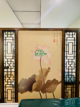 Vách ngăn gỗ phòng spa