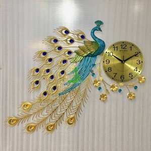Đồng hồ trang trí con công