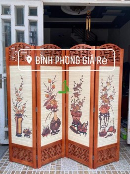 Bình phong gỗ ngăn phòng