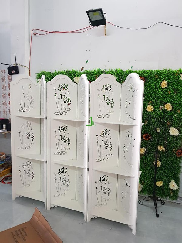 bình phong nhựa cho spa tiệm salon tiệm nail tiệm massage