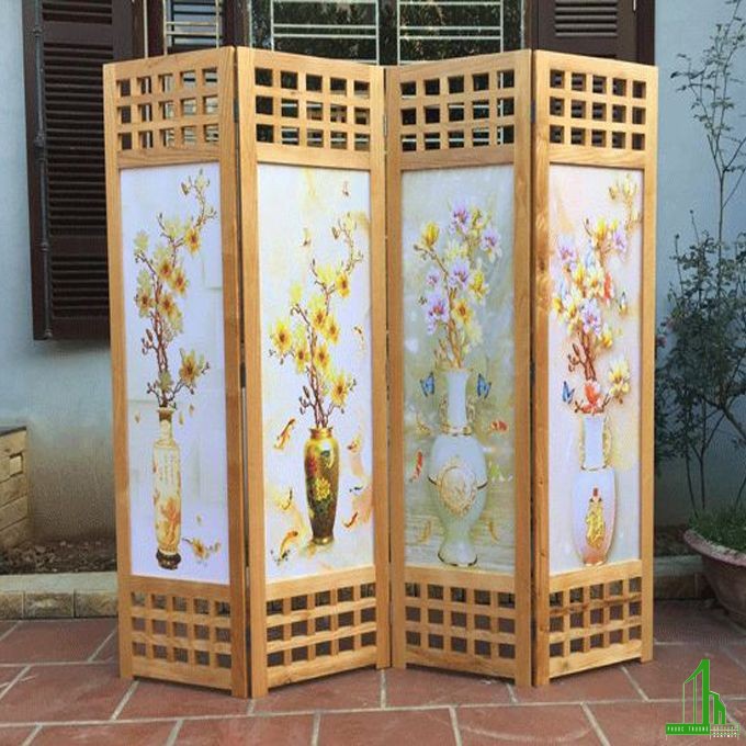 vach binh phong go dep