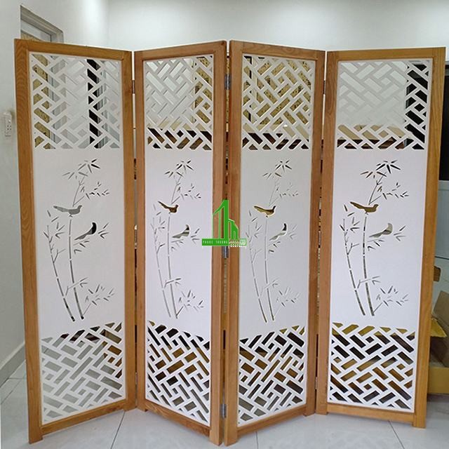 Bình phong gỗ CNC