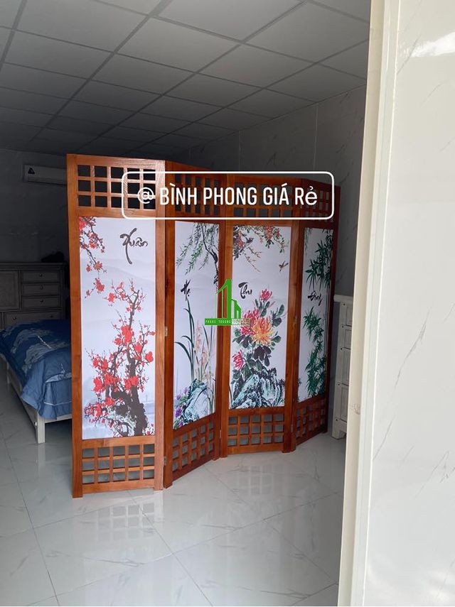 buc binh phong go ngan phong ngu